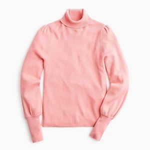 NEW J. Crew Merino Balloon-sleeve turtleneck